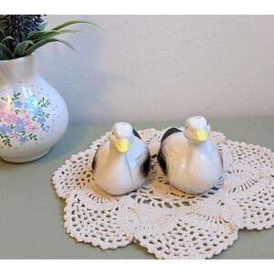 Vintage Goose Salt and Pepper Shakers | Ceramic Duck Shakers Pair | Farmhouse